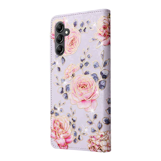 SAMSUNG หรูหราสําหรับsamsung Galaxy A56 5G A26 A36 A16 A06 S25 Ultra A55 A35 A15 A25 5G S24 Ultra A04s S24 Plus M13 5G S24 FE M13 4Gหนังดอกไม้กระเป๋าสตางค์