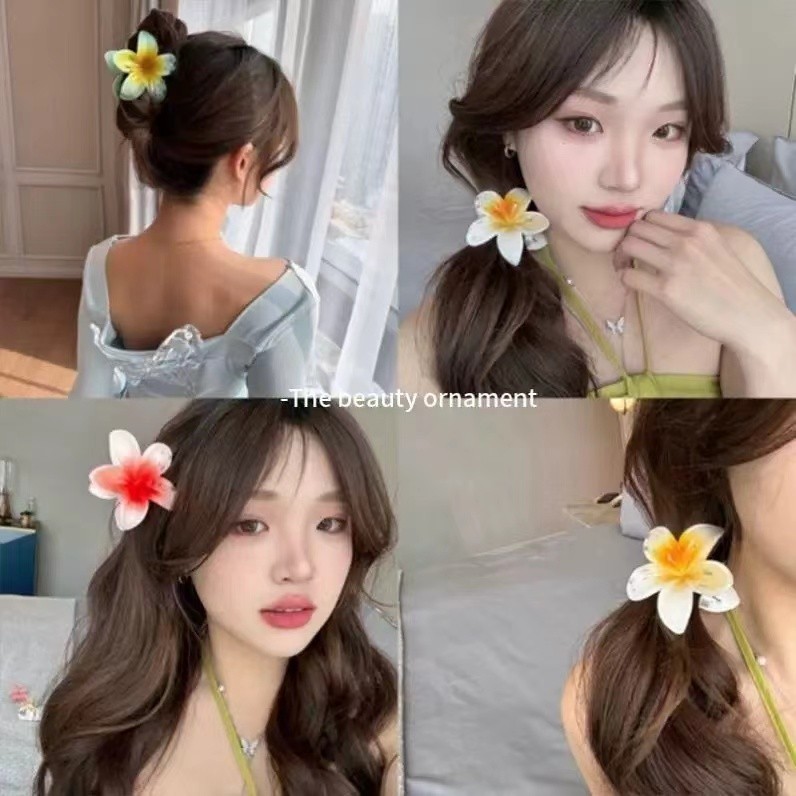 กิ๊บติดผม รูปดอกไม้ ไข่ สไตล์เกาหลีใต้ พร้อมกิ๊บปากเป็ด สําหรับผู้หญิง