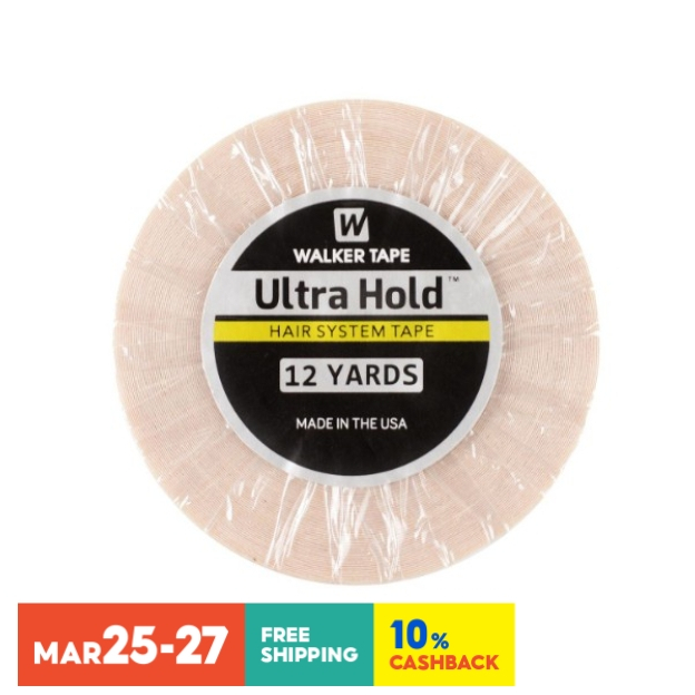12yards walker เทป Ultra Hold สีขาว Ultra Hold สนับสนุนเทปสองด้านกันน้ําเทปกาวสําหรับเทปผม Extensi