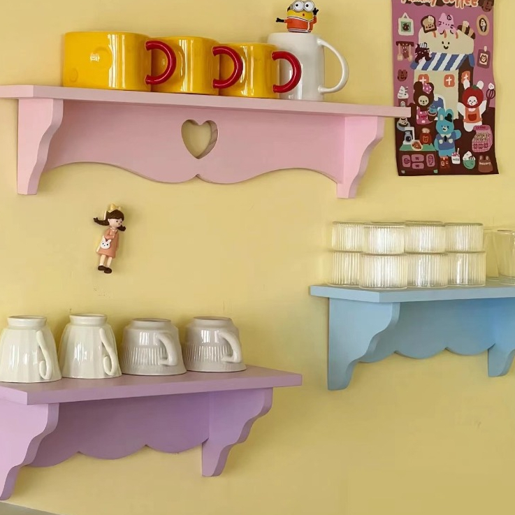 ตะขอ, ชั้นวางของติดผนัง, ตกแต่งผนัง, คาเฟ่, ร้านขนมหวาน, ร้านเสื้อผ้า