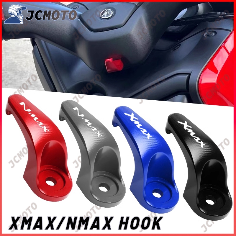 สําหรับ YAMAHA XMAX 400 300 250 V2 V3 2018-2024 2025 NMAX 125 155 xmax300 CNC โลหะผสมรถจักรยานยนต์กระเป๋าเดินทาง Hook กระเป๋าแขวน Grip ผู้ถือหมวกกันน็อค