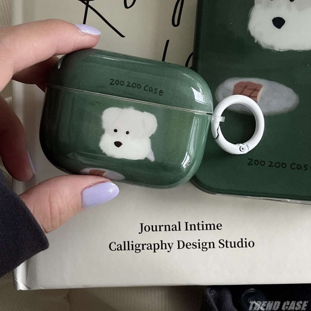 การ์ตูนลูกสุนัขสําหรับ Airpods 3 Pro 2 1 สําหรับ Apple AirPods Pro 2 3 สําหรับ Airpods3 พร้อมพวงกุญแ
