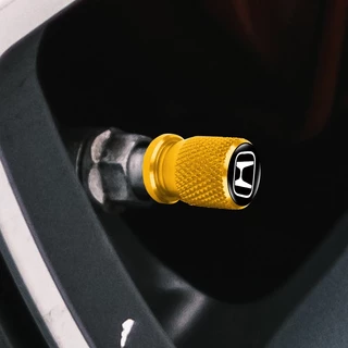 ฝาครอบยางล้อรถยนต์ กันรั่ว ลายโลโก้ 3D สําหรับ Honda TYPER Civic XR-V HR-V 4 ชิ้น