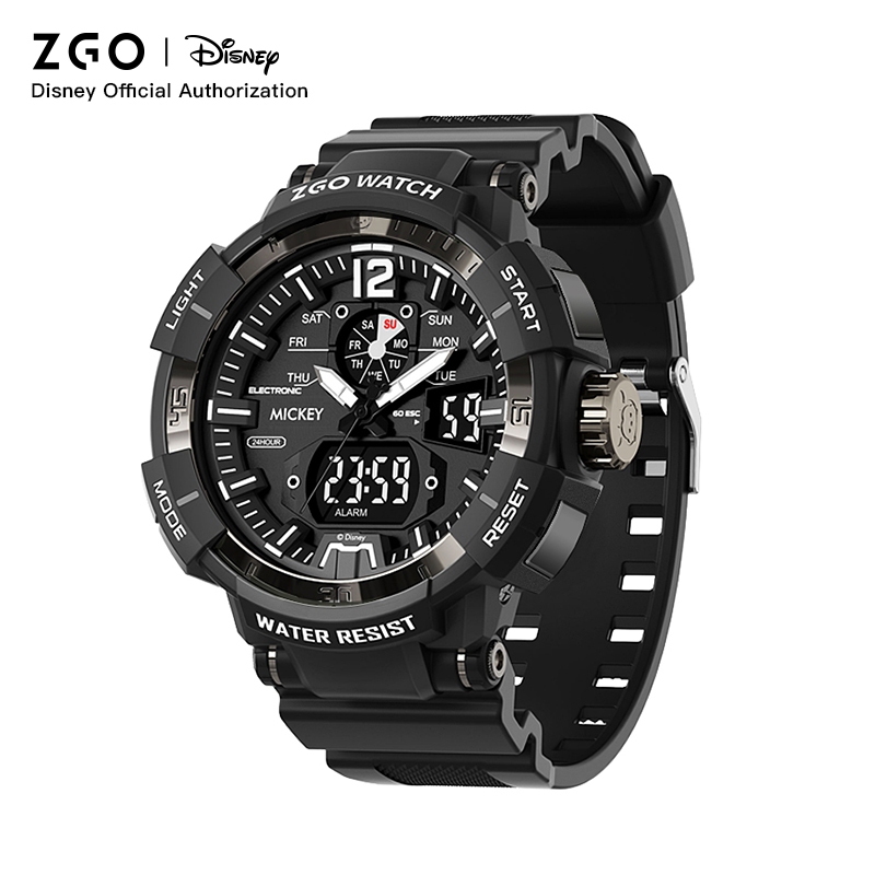 ZGO x Disney ของแท้ นาฬิกาข้อมือแฟชั่น กันน้ํา ลายมิกกี้ มินนี่เมาส์ สําหรับเด็กผู้ชาย ผู้หญิง 504