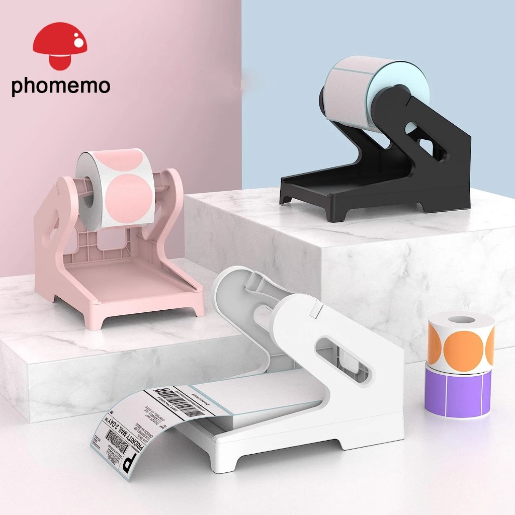 Phomemo ที่ใส่ฉลากความร้อน สําหรับเครื่องพิมพ์ใบเสร็จ Waybill เข้าได้กับม้วน และฉลากพับพัดลม