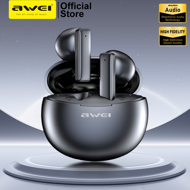 Awei T87 TWS หูฟังบลูทูธ เบส หนัก ของแทั Bluetooth ตัดเสียงรบกวน เสียงชัดเจน มินิหูฟัง มีไมค์
