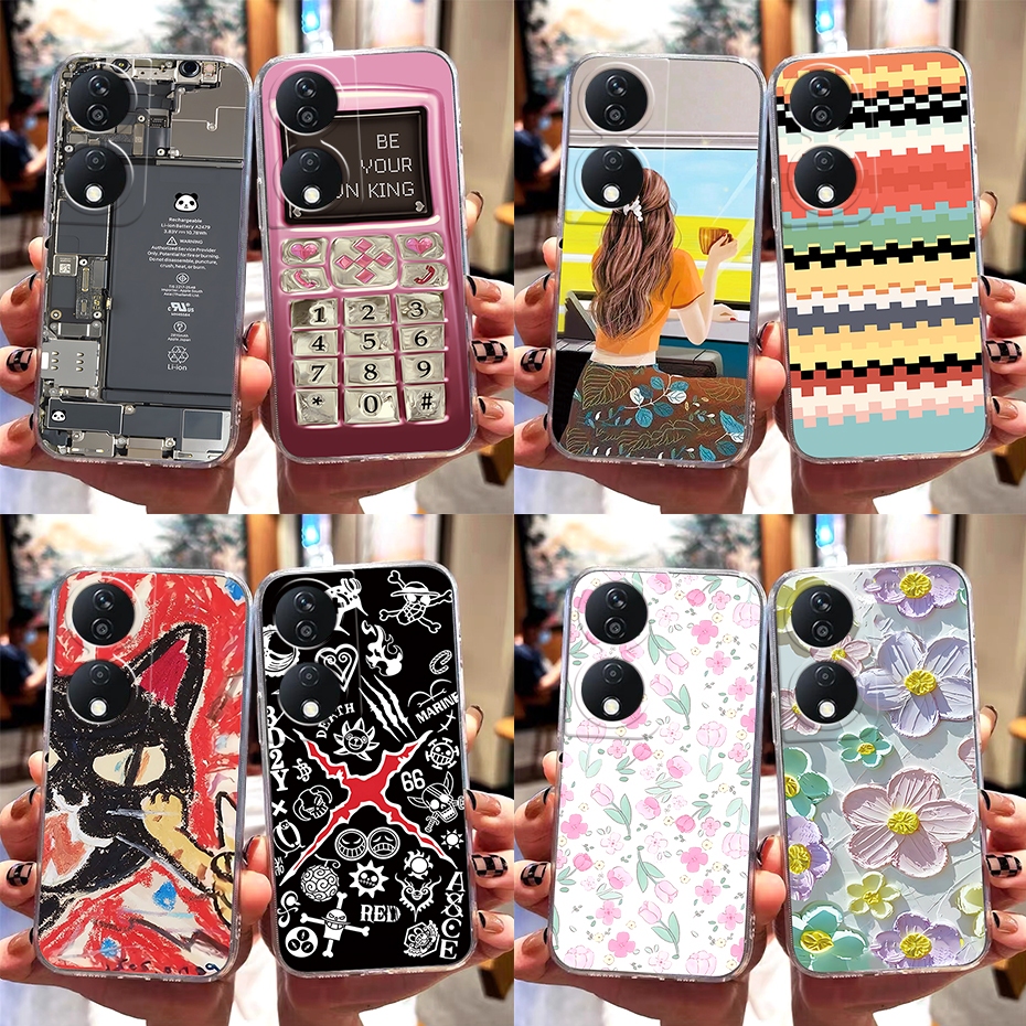 เคสซิลิโคนนิ่ม แบบใส ลาย b สําหรับ Honor X7b 4G 2023 Honor X7b HonorX7b X7