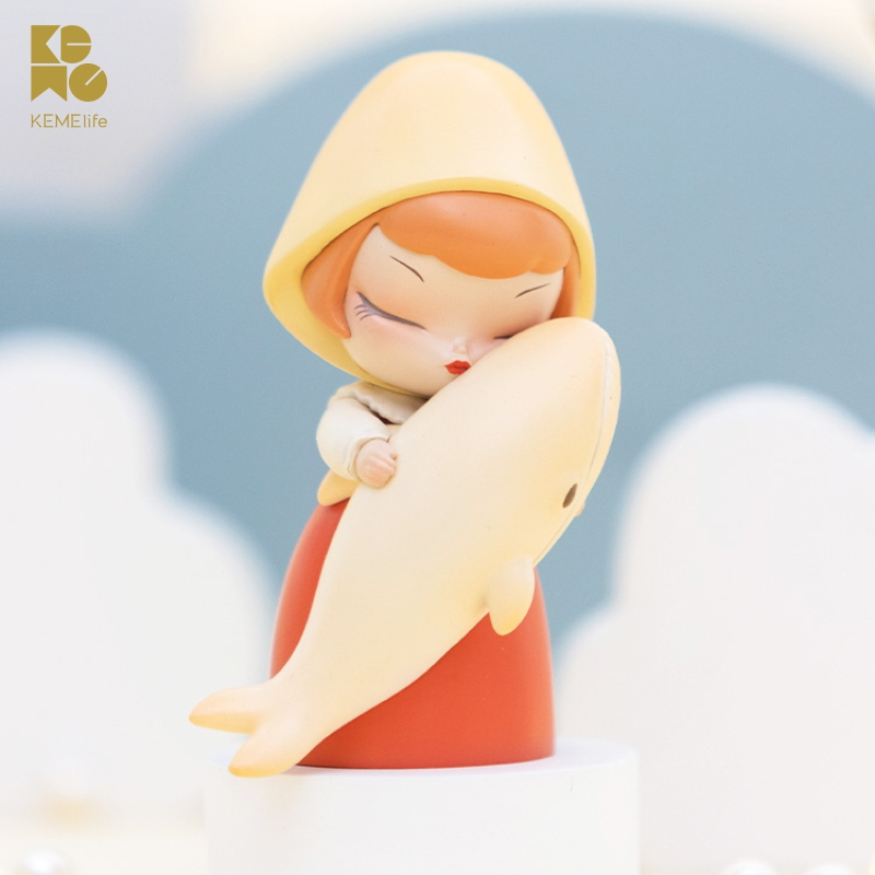 Kemelife Dream of Fairy Tales ตุ๊กตาปลาวาฬ น่ารัก อบอุ่น ระดับไฮเอนด์ สําหรับตกแต่งบ้าน โต๊ะ