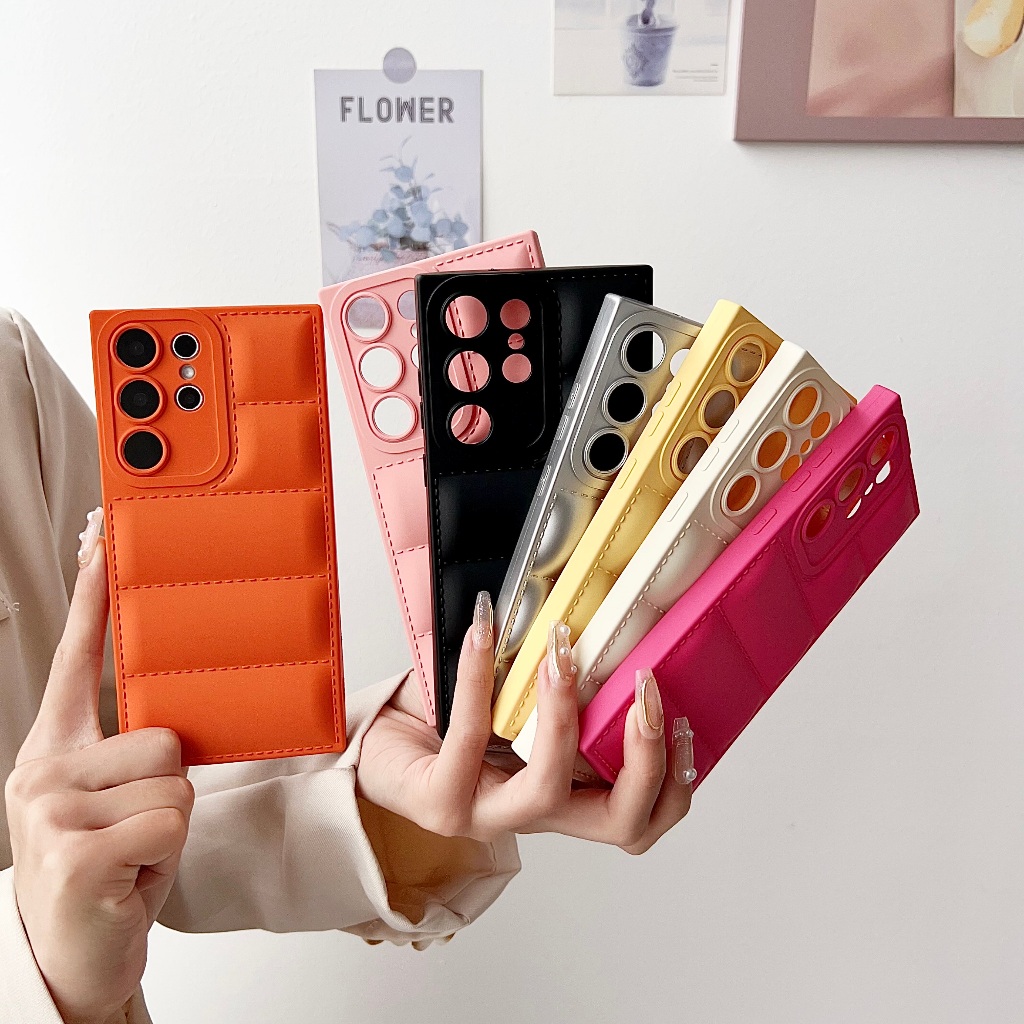 【A+】คลื่นลูกบาศก์ ซองโทรศัพท์  Samsung Galaxy A13 A14 A23 A25 A32 A33 A34 A52 A52S A53 A54 A73 A15 A55 A35 5G Case เคสโทรศัพท์ใหม่ ถุงลม ซิลิโคนอ่อนนุ่มป้องกันการตก เคสมือถือซัมซุง
