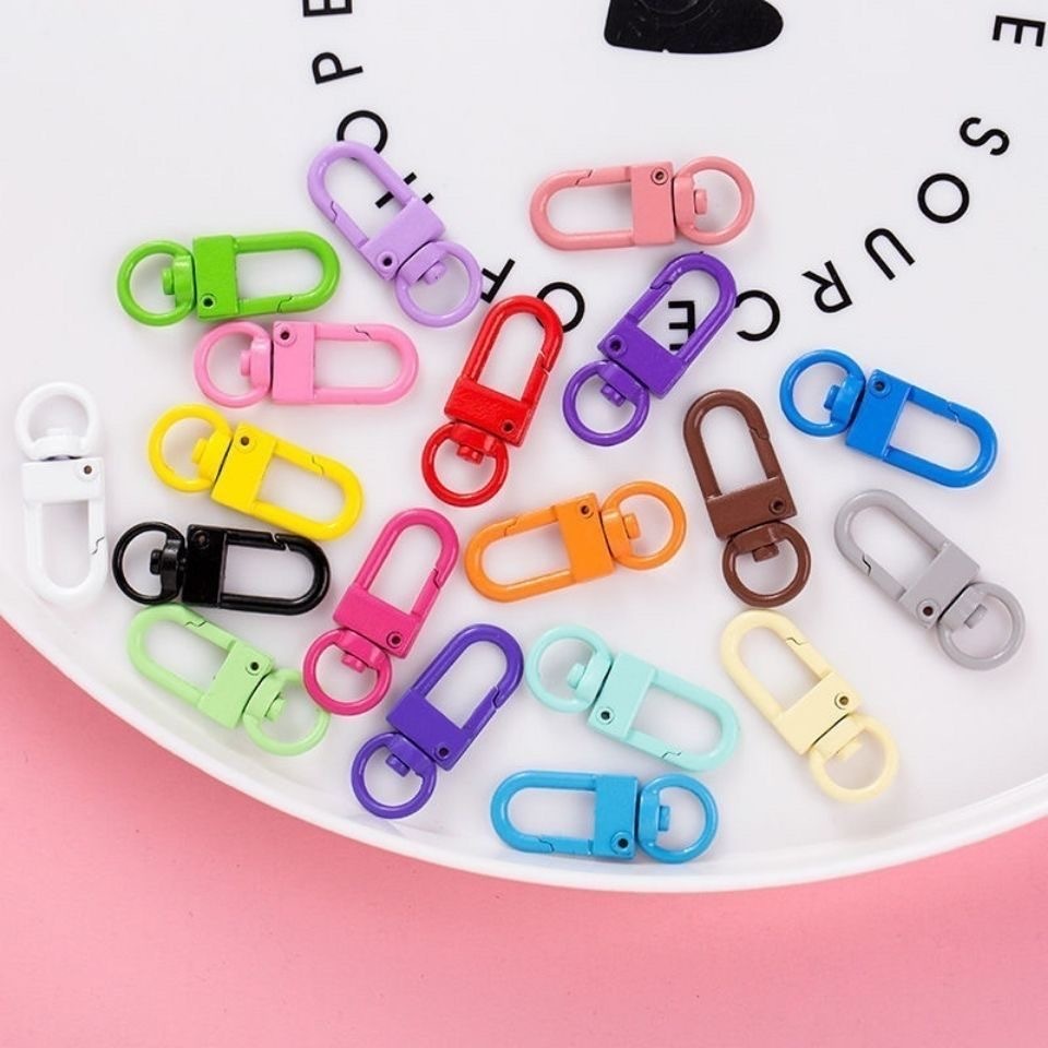 10 ชิ้น ตะขอก้ามปูโลหะ รูปตัว U ขนาด 13 * 33 มม. สีแคนดี้ สําหรับทําเครื่องประดับ พวงกุญแจ DIY