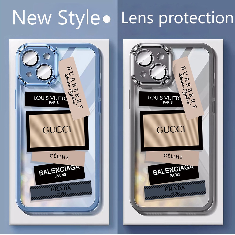 ป้ายเลนส์ป้องกันฟิล์ม Hard กันชนเคสโทรศัพท์ IPhone 11 12 13 14 15 Pro Max 15prm 14prm SE 7 8 6 6s