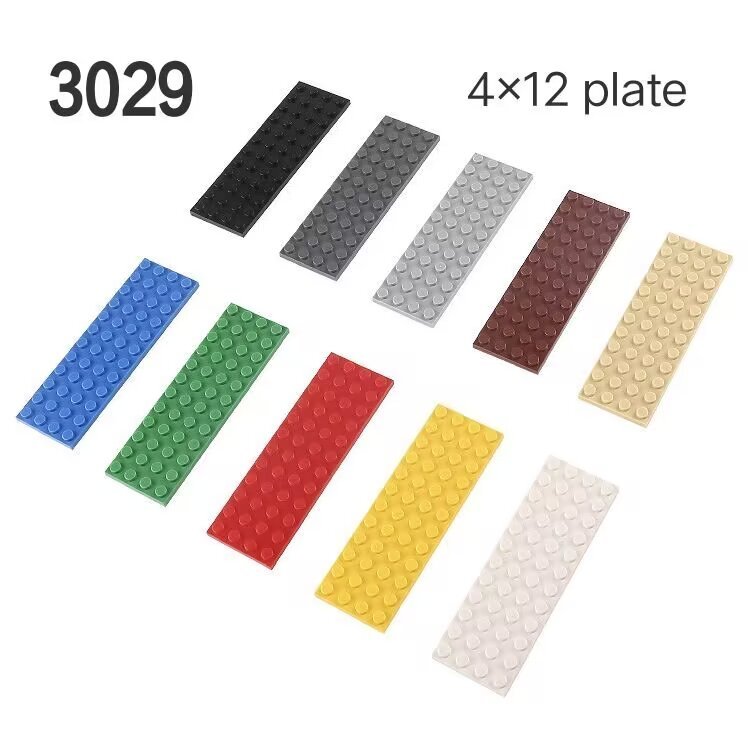 ทําเอง บล็อกตัวต่ออนุภาคขนาดเล็ก 4x12 บอร์ดบางเข้ากันได้ 3029 ประกอบของเล่นเพื่อการศึกษา