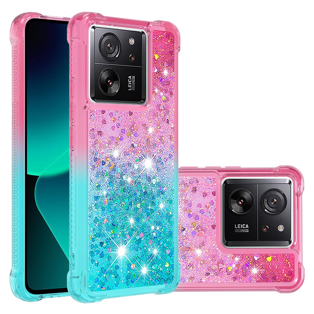 สําหรับ Xiaomi 13T / Xiaomi 13T Pro เคสโทรศัพท ์ ป ้ องกันการตกคุณภาพสูงพร ้ อมทรายดูดไล ่ ระดับสี