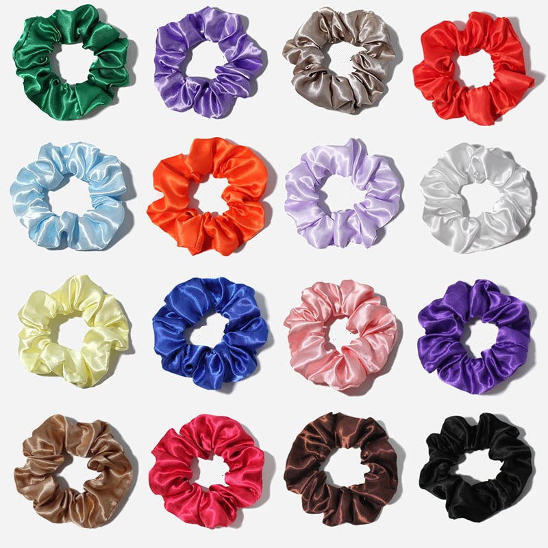 ยางรัดผม ขนาดใหญ่ สีพื้น เครื่องประดับผม