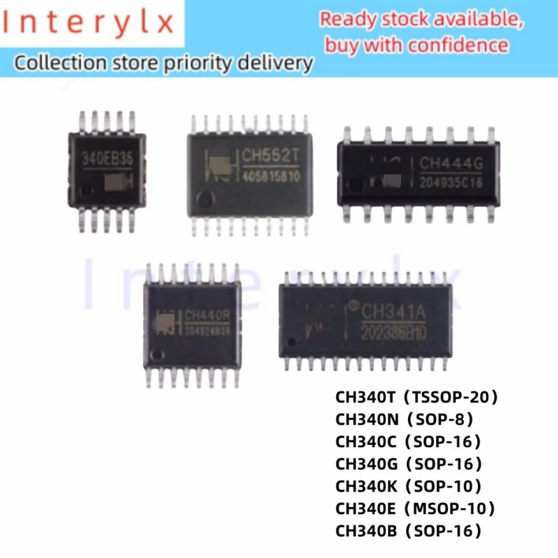 1 ชิ้น/ล็อต CH340 CH340G CH340C CH340E CH340T CH340B CH340N CH340K USB to Serial Port Chip IC