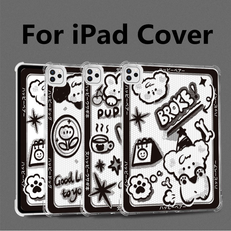 เคสไอแพด ลายการ์ตูน iPad Pro11 Mini 4 5 6 / iPad 2 3 4 / iPad Pro 9.7 Air1 Air2 / iPad Pro 10.5 / ipad Gen 7/8/9 10.2 Smart Case