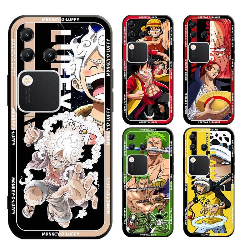เคส VIVO V40 Y28s V30E Y100 V30 pro LITE V2318 V2319 V2327 V2352 V2346 4G 5G V2347 นิ่ม ลายลูฟี่ onepiece สําหรับ