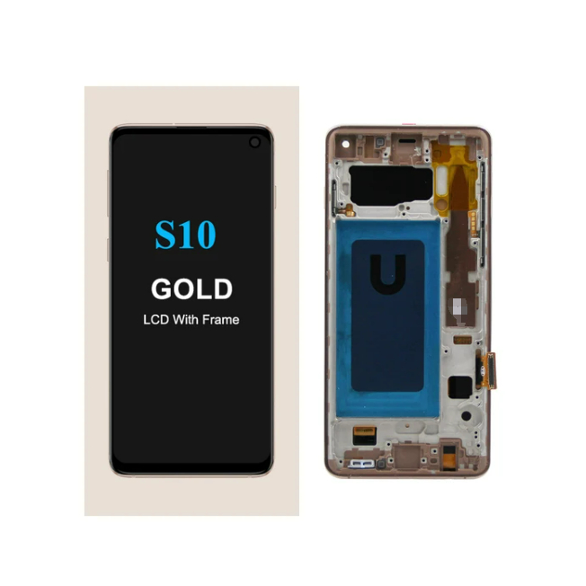 6.1 นิ้วจอแสดงผล TFT LCD Touch Screen Digitizer Assembly กรอบเหมาะสําหรับ Samsung Galaxy S10 SM-G973