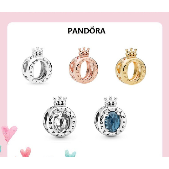 [2024 สไตล์ใหม่] Panjia จี้มงกุฎเงิน 925 สําหรับผู้หญิง dainty charm/จี้ DIY