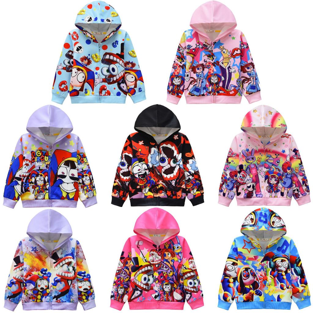 The AMAZING DIGITAL CIRCUS เสื้อแจ็กเก็ต มีฮู้ด ปอมนิ และแจ็กเก็ต ของขวัญวันเกิด สําหรับเด็กผู้ชาย และเด็กผู้หญิง