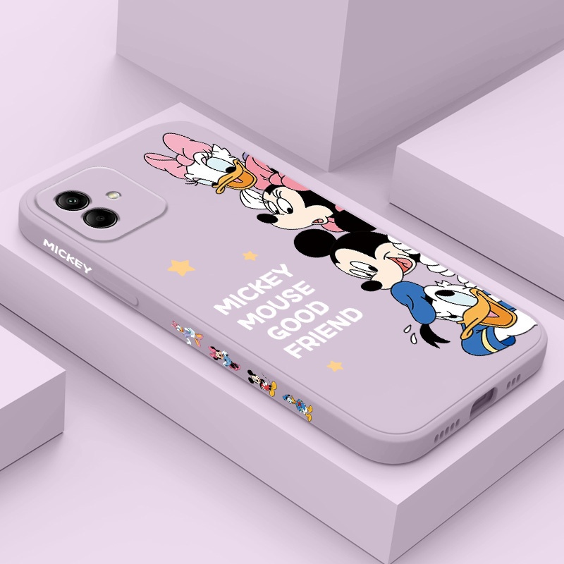 Happy ตุ๊กตาเคสโทรศัพท์สําหรับ Samsung Galaxy A57 A37 A17 A07 A56 A36 A26 A16 A06 A15 A25 A35 A55 A05 A05S 4G ซิลิโคนเหลวด้านข้างรูปแบบฝาครอบ