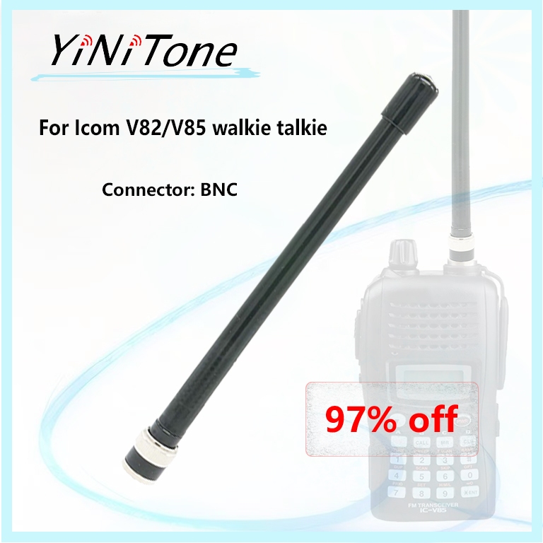 เสาอากาศวิทยุสื่อสาร V80 VHF BNC VHF 136-174mhz ขนาดเล็ก แบบเปลี่ยน สําหรับ Icom V82 V85 VHF