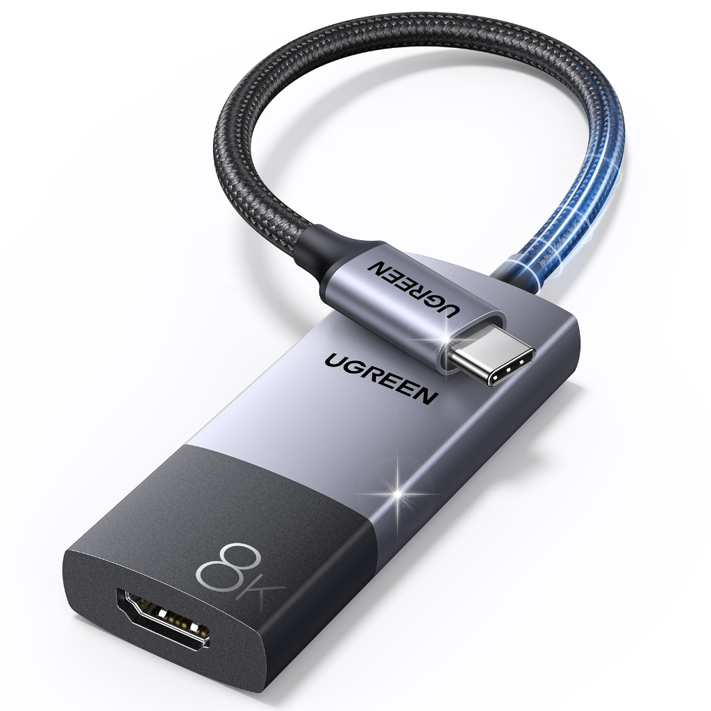 Ugreen ตัวแปลง USB-C เป็น HDMI 8K 60Hz รองรับ HDCP 2.3 HDR 48Gbps สําหรับ Macbook Air Macbook pro De