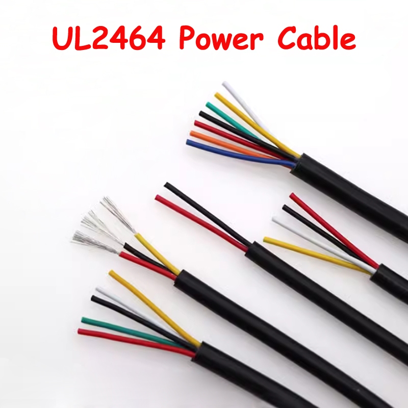 Ul2464 สายเคเบิลสัญญาณเสียงอิเล็กทรอนิกส์ ทองแดง 28 26 24 22 20 18 16AWG 2 3 4 5 6 7 8 9 10 Cores