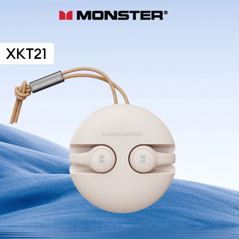 Monster XKT21 หูฟังบลูทูธไร้สาย ลดเสียงรบกวน แบตใช้งานได้ยาวนาน พร้อมไมโครโฟน