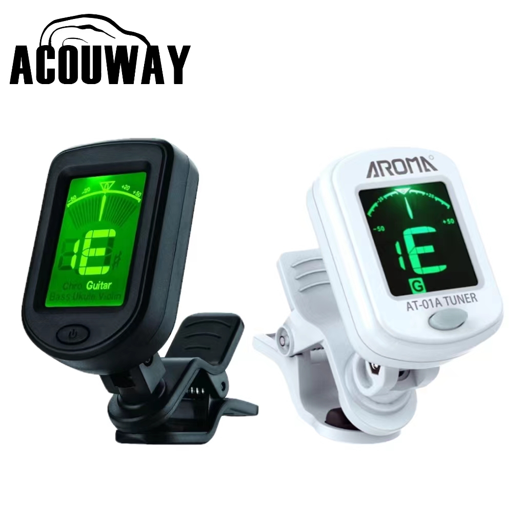 เครื่องตั้งสายกีตาร์ ACOUWAY guitar tuner รุ่น ACT-02 ตั้งสายกีตาร์โปร่ง ไฟฟ้า อูคูเลเล่ เบส ไวโอลิน Chromatic แม่นยำ ใช้งานง่าย