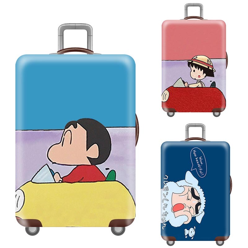 【ของขวัญฟรี】ผ้าคลุมกระเป๋าเดินทาง กระเป๋าเดินทาง ผ้ายึดได้เยอะ กันฝุ่น กันรอย สวมใส่ได้ ข้น 20/22/24/26/28 นิ้ว