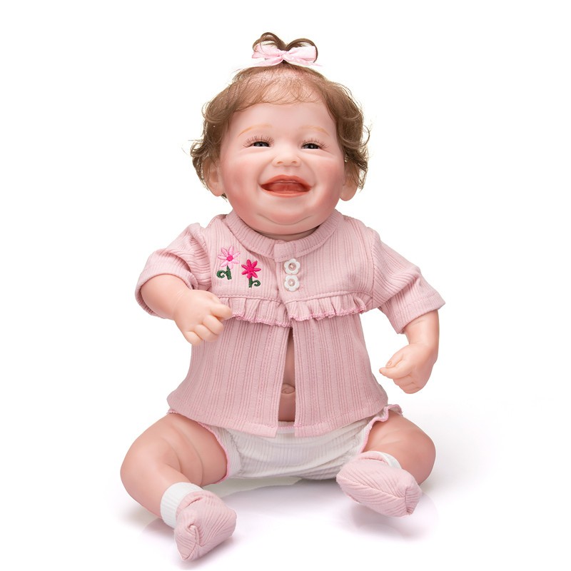 Npk ตุ๊กตาเด็กทารกแรกเกิด แบบซิลิโคนนิ่ม กันน้ํา ขนาด 49 ซม. สําหรับเป็นของขวัญคริสต์มาส