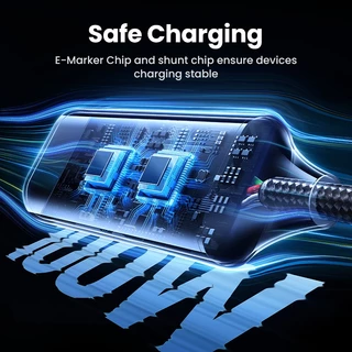 Ugreen 2-in-1 สายชาร์จ Type-c 100W ชาร์จเร็ว รองรับ PD 2 USB-c สําหรับ iPhone 15 Samsung S24 Huawei adn Xiaomi แล็ปท็อป