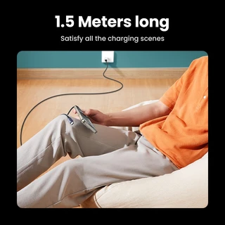 Ugreen 2-in-1 สายชาร์จ Type-c 100W ชาร์จเร็ว รองรับ PD 2 USB-c สําหรับ iPhone 15 Samsung S24 Huawei adn Xiaomi แล็ปท็อป