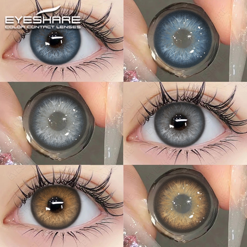 [COD} Eyeshare คอนแทคเลนส์ สีฟ้าธรรมชาติ 14.5 มม. สําหรับดวงตา 1 คู่ = 2 ชิ้น