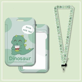 กระเป๋าใส่บัตรประจําตัวประชาชน ลายการ์ตูน พร้อมเชือกเส้นเล็ก สําหรับนักเรียน