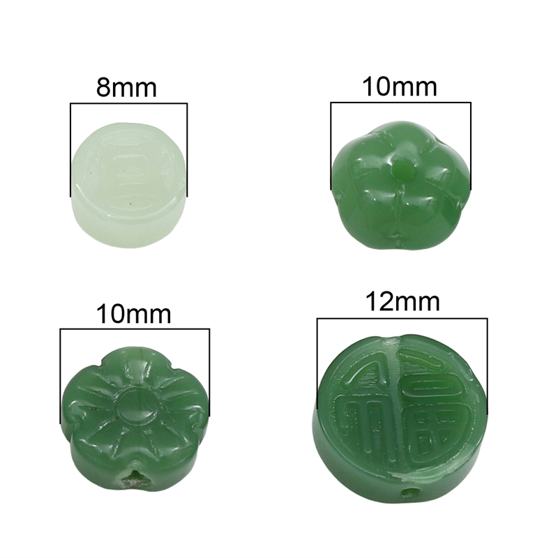 ลูกปัดแก้ว รูปดอกพลัม สําหรับทําเครื่องประดับ สร้อยคอ สร้อยข้อมือ ต่างหู DIY จํานวน 10 ชิ้น ต่อถุง - รูปที่ 2