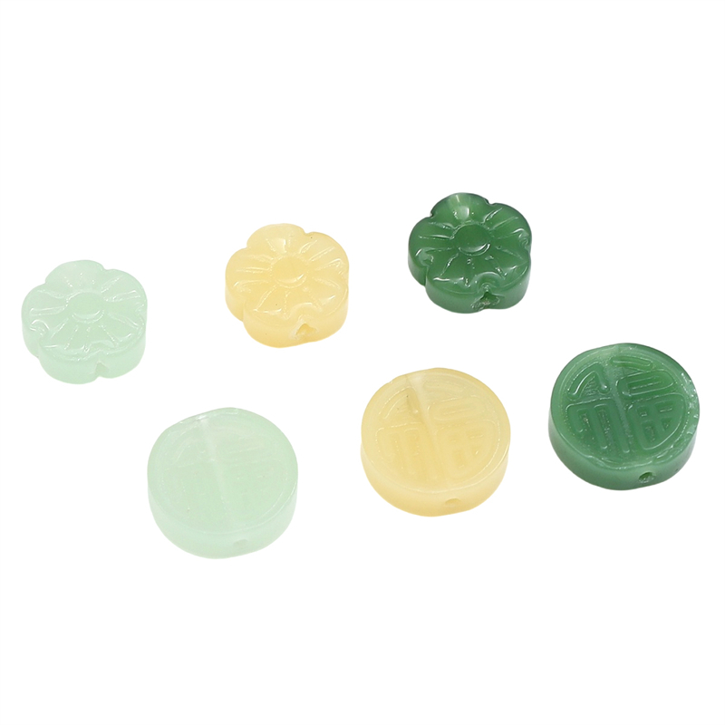 ลูกปัดแก้ว รูปดอกพลัม สําหรับทําเครื่องประดับ สร้อยคอ สร้อยข้อมือ ต่างหู DIY จํานวน 10 ชิ้น ต่อถุง - รูปที่ 5