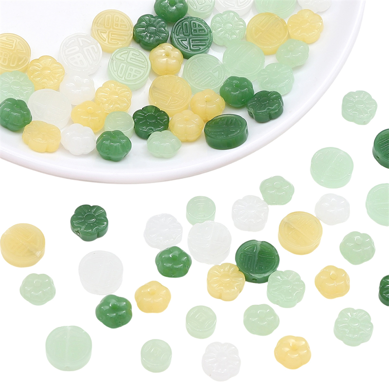 ลูกปัดแก้ว รูปดอกพลัม สําหรับทําเครื่องประดับ สร้อยคอ สร้อยข้อมือ ต่างหู DIY จํานวน 10 ชิ้น ต่อถุง - รูปที่ 6