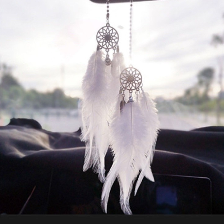 [ราคาโรงงาน] Dream Catcher จี้กระดิ่งลม ขนนก Dream Catcher ของแต่งรถ รถพ่วง Dreamcatcher ของแต่งรถ