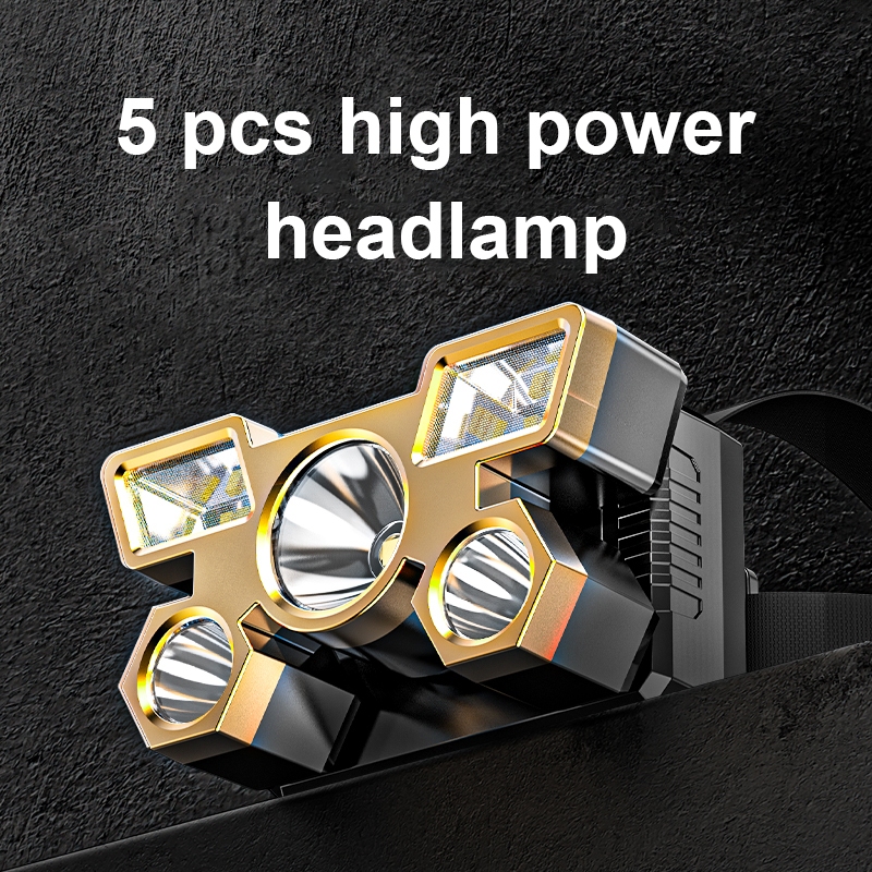 Smilingshark K71 ไฟฉายคาดหัว LED 3000 lumen ไฟหน้าซุปเปอร์ไบรท์ 4โหมด USB ชาร์จใหม่ได้ กันน้ำสำหรับทำงานตกปลาเดินป่าตั้งแคมป์ — صورة 4