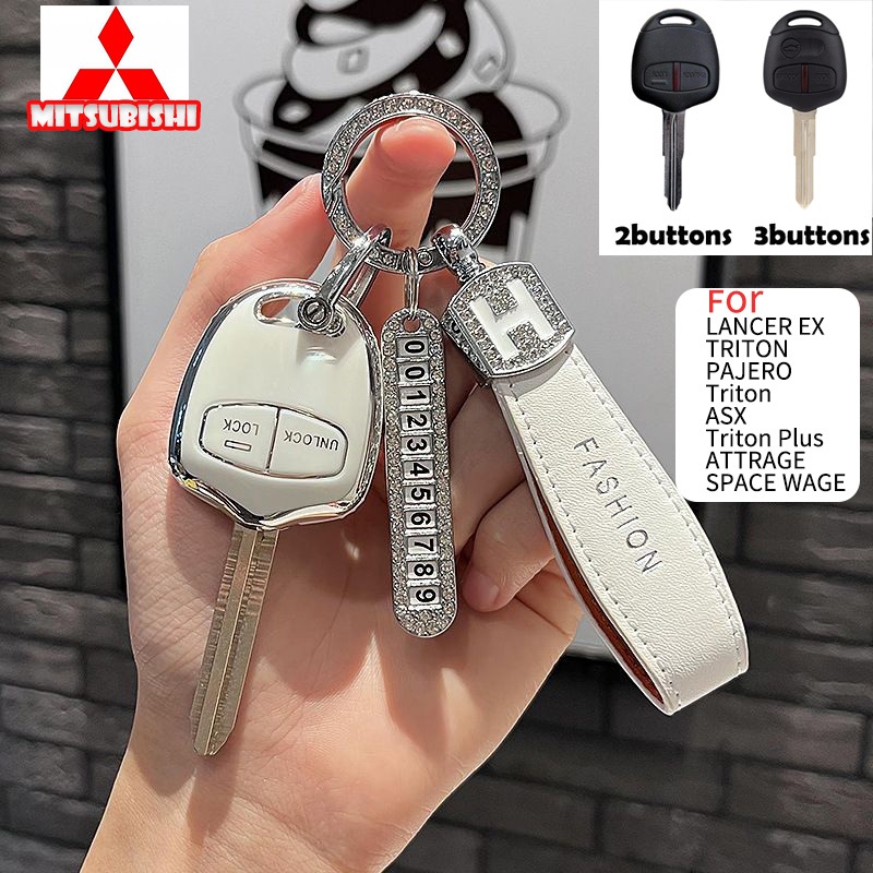 เคสกุญแจรีโมตรถยนต์ Tpu 2 3 ปุ่ม สําหรับ Mitsubishi LANCER EX Triton PAJERO ASX Triton Plus ATTRAGE SPACE WAGE ราคา ถูกที่สุด ดีลบีเคเค