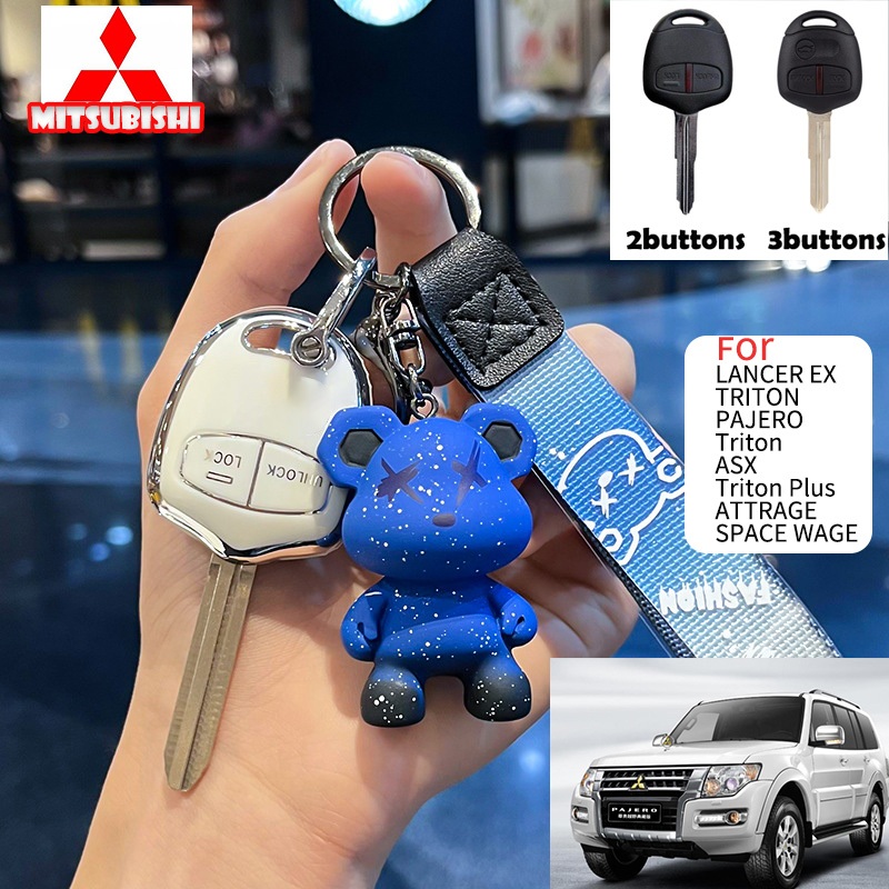 ปลอกกุญแจรถยนต์ Mitsubishi สำหรับ Mitsubishi mirage glx 2012/LANCER EX/TRITON /ASX ปลอกกุญแจ SPACE WAGE