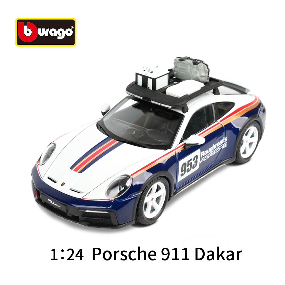 Bburago โมเดลรถยนต์ 1:24 Porsche 911 Dakar ของเล่นสําหรับเด็ก