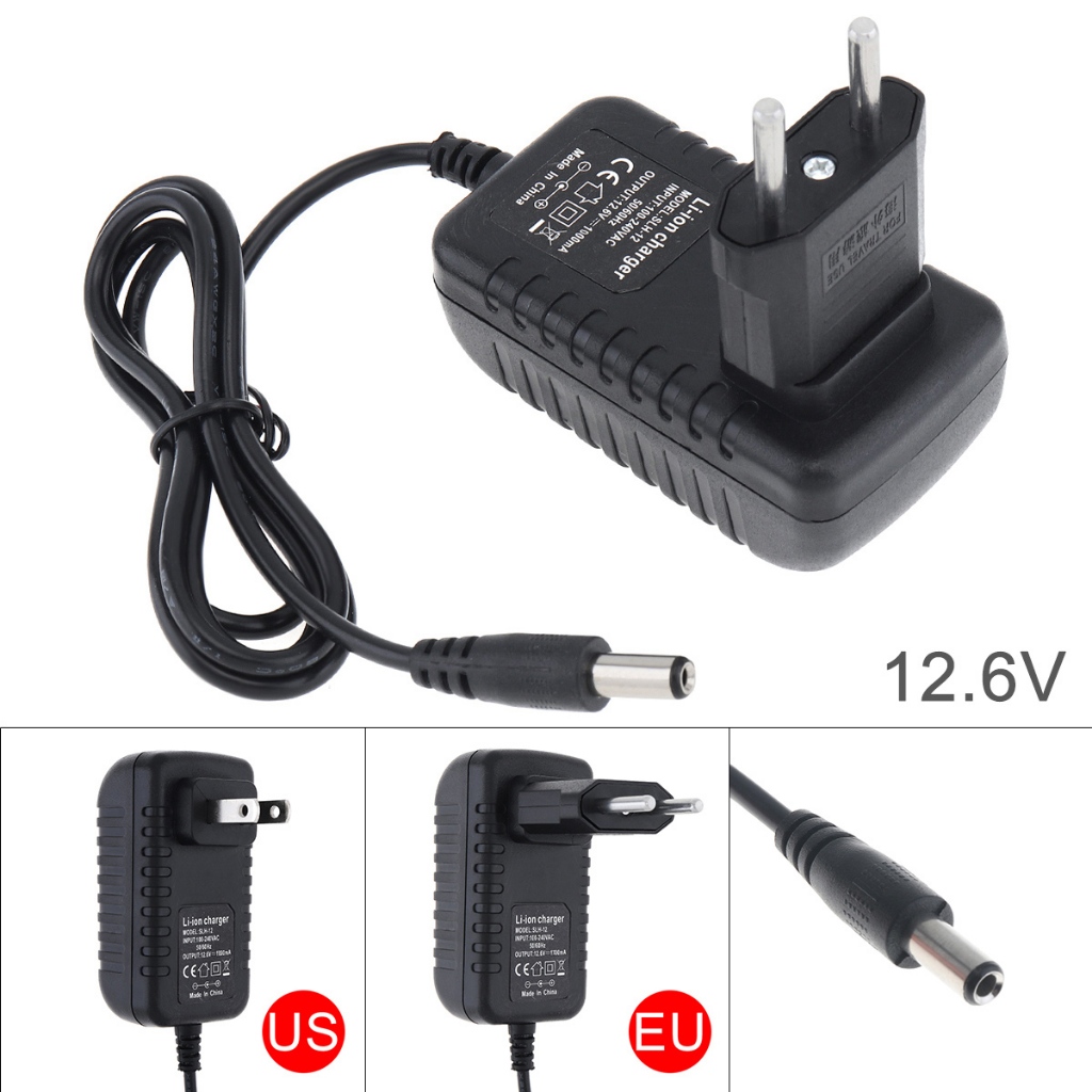 ที่ชาร์จแบตเตอรี่ลิเธียม แบบพกพา DC 12.6V สําหรับสว่านไฟฟ้า ไขควงไฟฟ้า