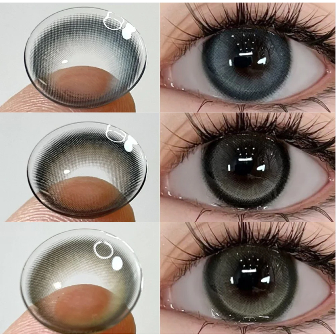 [ใหม่] UYAAI x FRESHLADY คอนแทคเลนส์ แมงกะพรุน สีฟ้า ใช้ได้หนึ่งปี 14.2 มม. 1 คู่