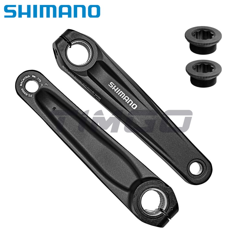 Shimano Steps FC-E8000 Hollowtech MTB E-Bike Crank Arm ชุดคู่ ขนาด 170/175 mm