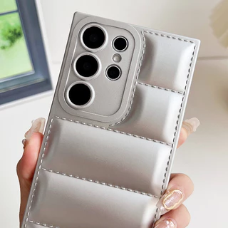 SAMSUNG สามมิติเบาะลมลงเสื้อแจ็คเก็ตเลนส์เต็มรอบทิศทางซิลิโคนเคสโทรศัพท์เหมาะสําหรับSamsung Galaxy S26 S25 S24 S23 Plus Ultra Note20Ultra
