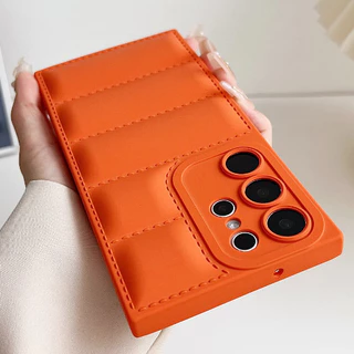 SAMSUNG สามมิติเบาะลมลงเสื้อแจ็คเก็ตเลนส์เต็มรอบทิศทางซิลิโคนเคสโทรศัพท์เหมาะสําหรับSamsung Galaxy S26 S25 S24 S23 Plus Ultra Note20Ultra