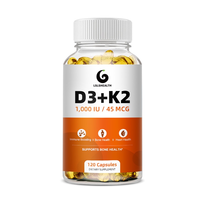 Lshealth วิตามิน D3 1000 IU with K2 MK7 45mcg- เสริมสุขภาพกระดูก และภูมิคุ้มกัน - VIT D3 วิตามินดี สําหรับผู้หญิง และผู้ชาย